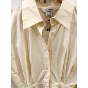 Urban Revivo Cream Button Up Dress